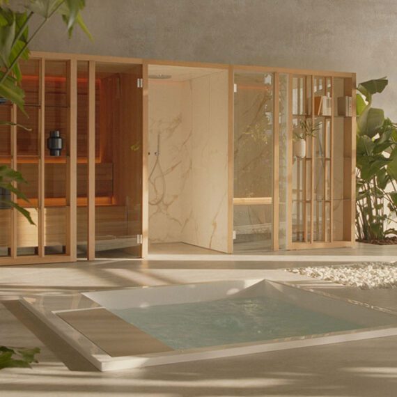 Sistema combinado Vapor Sauna Hammam Yoku Spa by effe