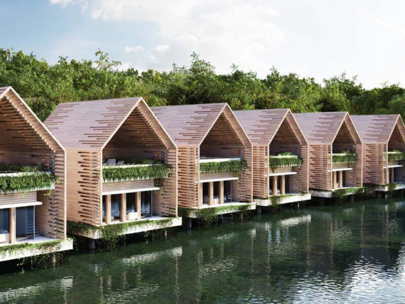 Banyan Tree Mayakoba Villas Lagoon, Riviera Maya.